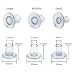 LUTER Protectores de tacón alto, 6 pares de tacones transparentes Protectores, Tacones...