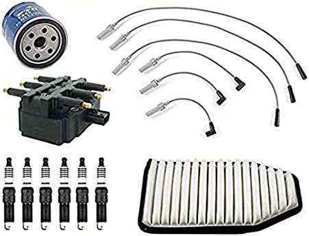Replacement Part For 07-11 Wrangler 3.8L Wire Set Plugs Air Filter Oil Filter Coil 10pc Tune Up