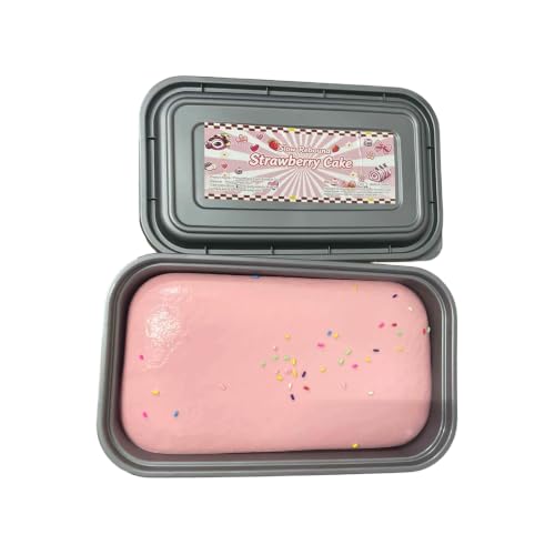 9in Large Cake Squishy in Box, Simulation Dessert Cube Shaped Squishy (A1)