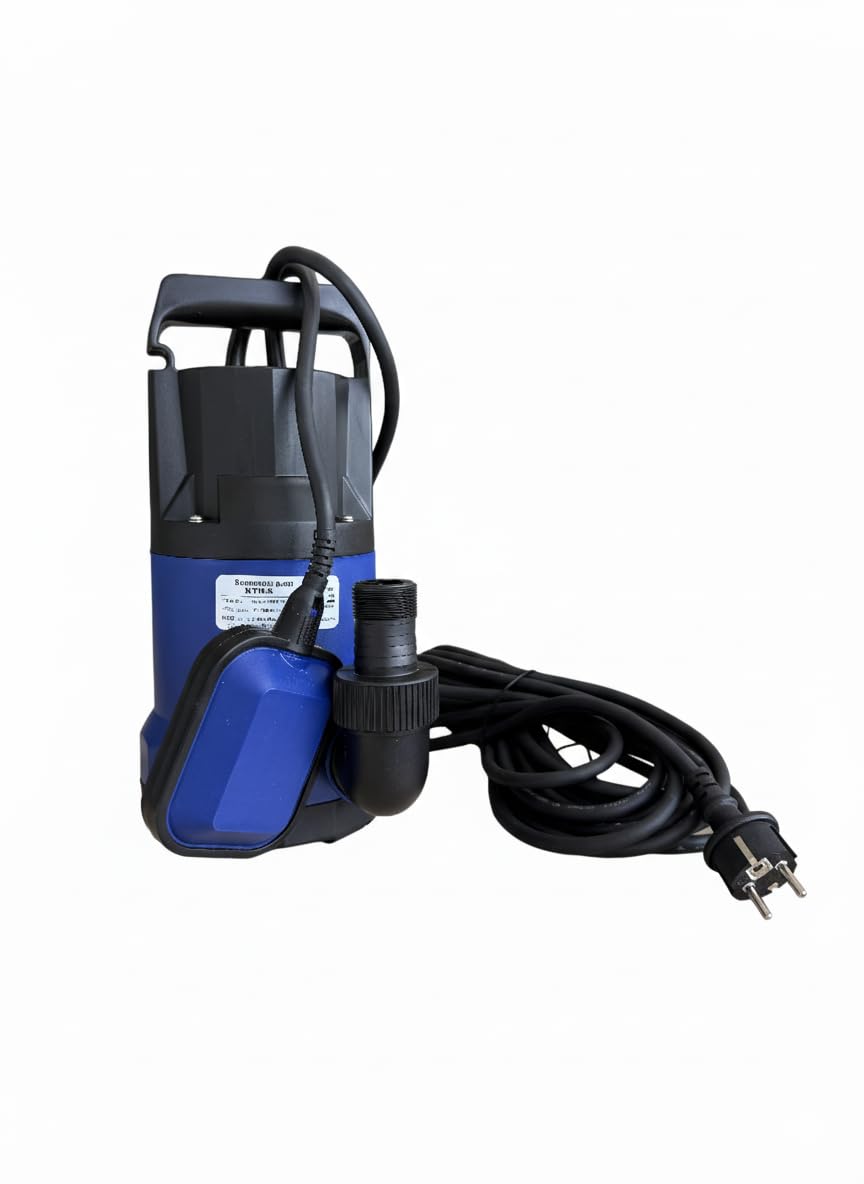 Bomba de Achique Sumergible 400W | KIT Drenaje Completo con Interruptor Automático y Manguera de 5 Metros | Extracción Rápida de Agua | Ideal para Sótano, Piscina y Barcos