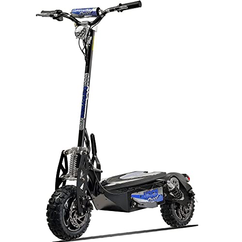 MotoTec UberScoot 1600w 48v Electric Scooter, Black, Large