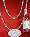 VUENISIMAA 8MM Round Simulated Shell Pearl Strand Layered Necklace for Women, Dainty Multiple Strands Long Necklace for Party, Vintage Costume Jewelry White Grey