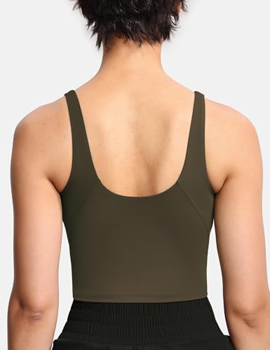 Image of THE GYM PEOPLE Womens' Sports Bra Longline Wirefree Padded with Medium Support