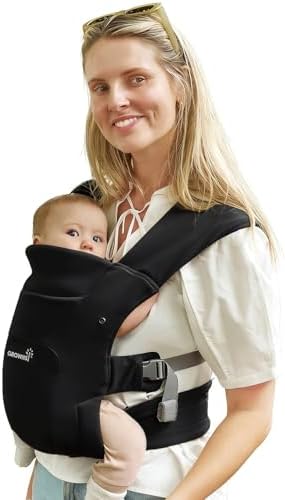 GROWNSY Baby Carrier Newborn to Toddler, Cozy Baby Wrap Carrier, ...
