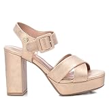 Cierre: Hebilla XTI 141465, Sandalia con talón Mujer, Nude, 41 EU