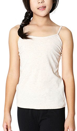 Image of ToBeInStyle Girls' Classic Knit Spaghetti Strap Cami