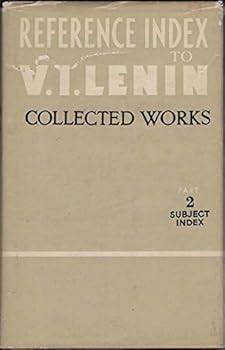 Hardcover Reference Index to V.I. Lenin Collected Works, Part 2 Subject Index Book