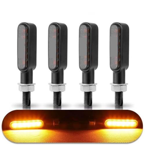Luz trasera de moto de metal 12V con intermitentes para modificaciones 2