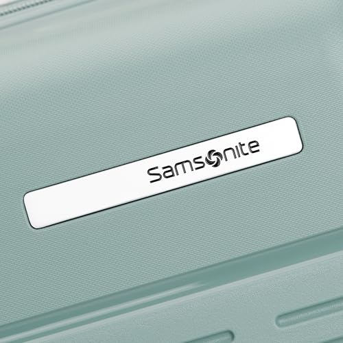 Image of Samsonite Elevation Plus - Medium Hardside Luggage - Scratch Resistant Polypropylene Shell, RightHeight Adjustable Handle, Integrated AirTag Holder, TSA Lock, WetPak Compartment - Cypress Green