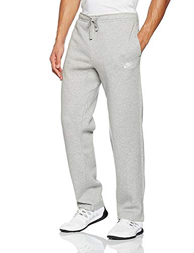 Nike Men's Sportswear Open Hem Club Pants, Charcoal Heather/White, X-Small #TOP3