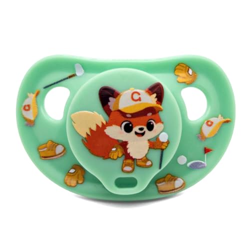 Image of ScribbleHourglass Big Shield Adult Size Pacifier: Paci for Anxiety with Paci Clips - Soft Silicone Large Nipple for Sleep