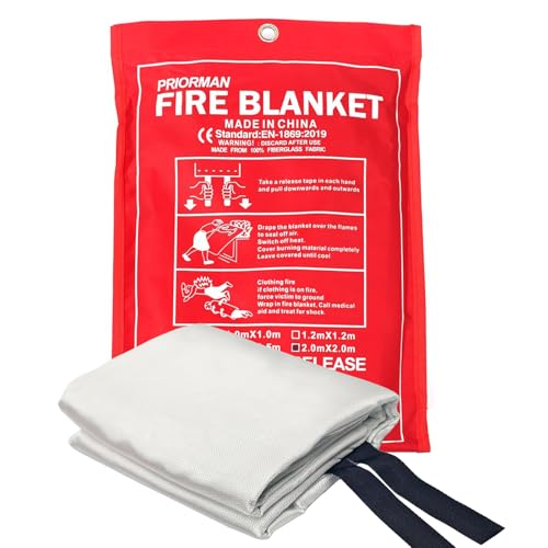 PRIORMAN Emergency Fire Blanket, Professional Large 79