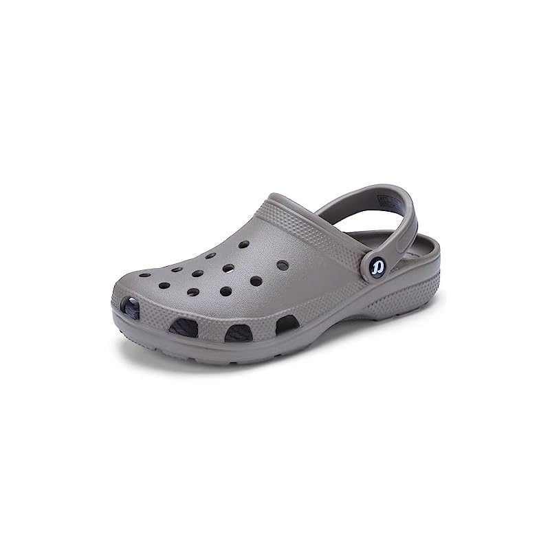 DOCTOR EXTRA SOFT Men's Classic Casual Clogs/Sandals with Adjustable Back Strap for Adult | Comfortable & Light Weight | Stylish & Anti-Skid | Waterproof & Daily Mules For Gents/Boys D-501-Coffee-9 UK