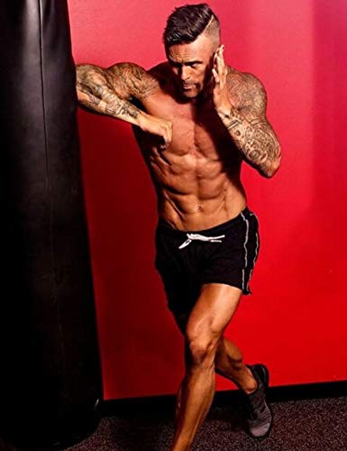 URRU Athletic Gym Shorts Mens Workout Running Bodybuilding Training Short Black XX-Large
