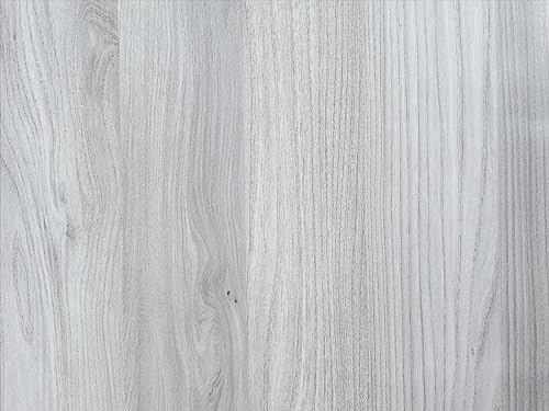 DecoMeister Papel Adhesivo Efecto Madera Roble Gris Claro Lámina Autoadhesiva Para Muebles Vinilo Decorativo Para Forrar Pegatina Para Cocina Mesa Encimera Pared Armario En Rollo 67,5 x 50 cm