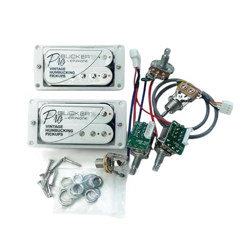 Micros Humbucker Alnico 5 Polyvalents avec Harnais Push-Pull 4 Options Câblage - 2