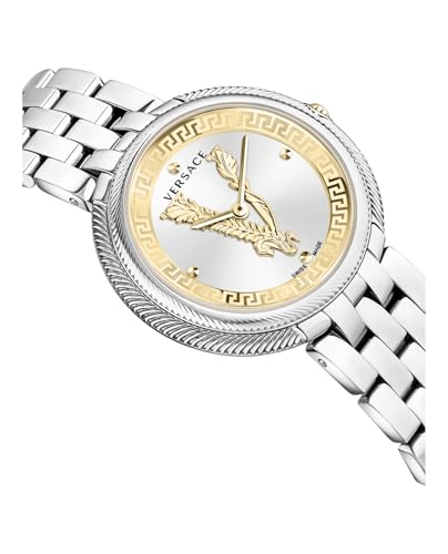 Versace Thea Collection Luxury Womens Watch Timepieces with a Silver Bracelet and Dial Featuring a Stainless Steel Case3