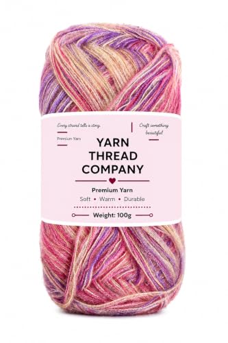 Image of 3 Ply Knitting Wool Yarn, Supersoft Hand Knitting Wool for Craft, Crochet, Amigurumi, Embroidery (Blue Green)