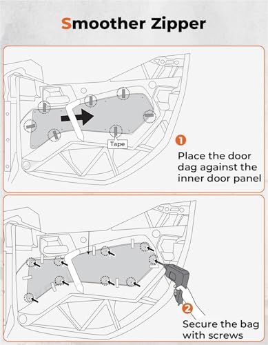 Sac de rangement latéral UTV accessoires Commander Max 2021 sacoche Oxford 1680D - 7
