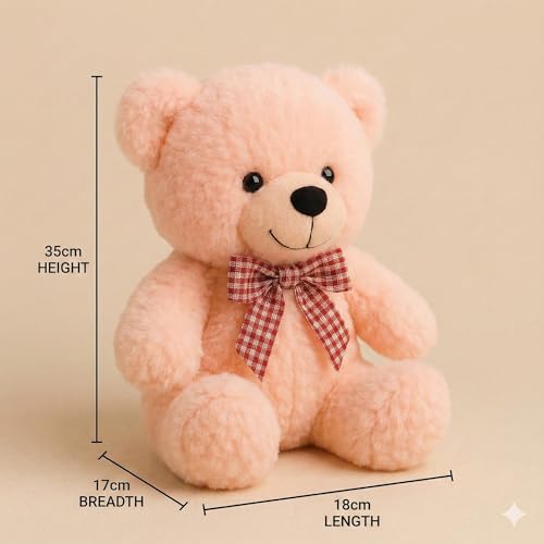 Image of Cute Plush Toy for Kids | | Soft Toys | Birthday Gift for Girls /Wife, Boyfriend /Husband, Soft Toys for Girls, Baby Toy (Random Color) Pack of 1 (Teddy Bear Toy (Random))