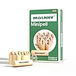 Tactic – Mölkky® Minipeli – Jeu de quilles Miniature en Bois, Jeu d’adresse et de stratégie, Marron