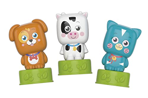 Clemmy-Soft Animals Train-Gioco Prima Infanzia 6 Mesi (Italiano, Inglese, Francese, Tedesco, Spagnolo, Olandese E Polacco), Made in Italy, Multicolore, 80516, Esclusivo Amazon - Lego - Immagine 3