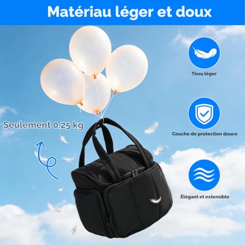 Trousse de Toilette Femme Voyage, Sac de Rangement Maquillage Imperméable avec Poignée, Grande Capacité, Trousse Multi-Poches pour Articles Toilette et Accessoires – Image 4