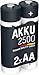 Produktbild ANSMANN Akku AA Mignon 2500mAh 1,2V NiMH - wiederaufladbare Batterien AA Akkus maxE (geringe Selbstentladung & vorgeladen) ideal für Spielzeug, Funk-Tastatur/Maus, Wii & Xbox Controller (2 Stück)