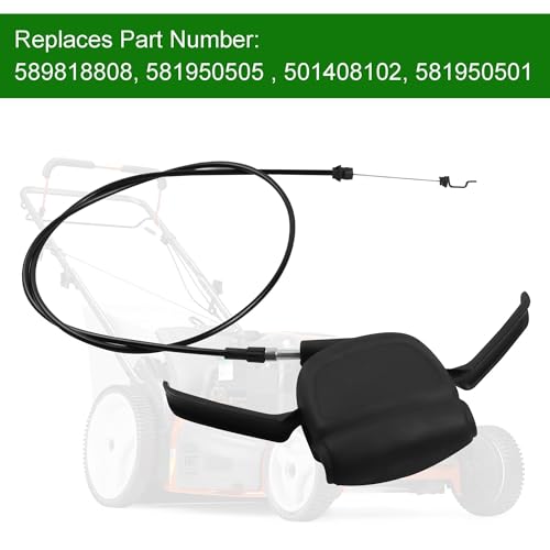 Shtuomoland 589818808 Mower Control Cable Handle Compatible with Husqvarna HU700H HU700L HU725AWD HU725BBC HU800AWD Lawn Mower Control Cable Replace 581950505 501408102 by Shtuomoland - Image 5