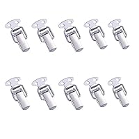 10PCS Mini Toggle Locks Spring Loaded Clamp Box Latch Catch Toggle Tension Lock Lever Closure Closures Crate Lock snap Lock (Color : 5PCS