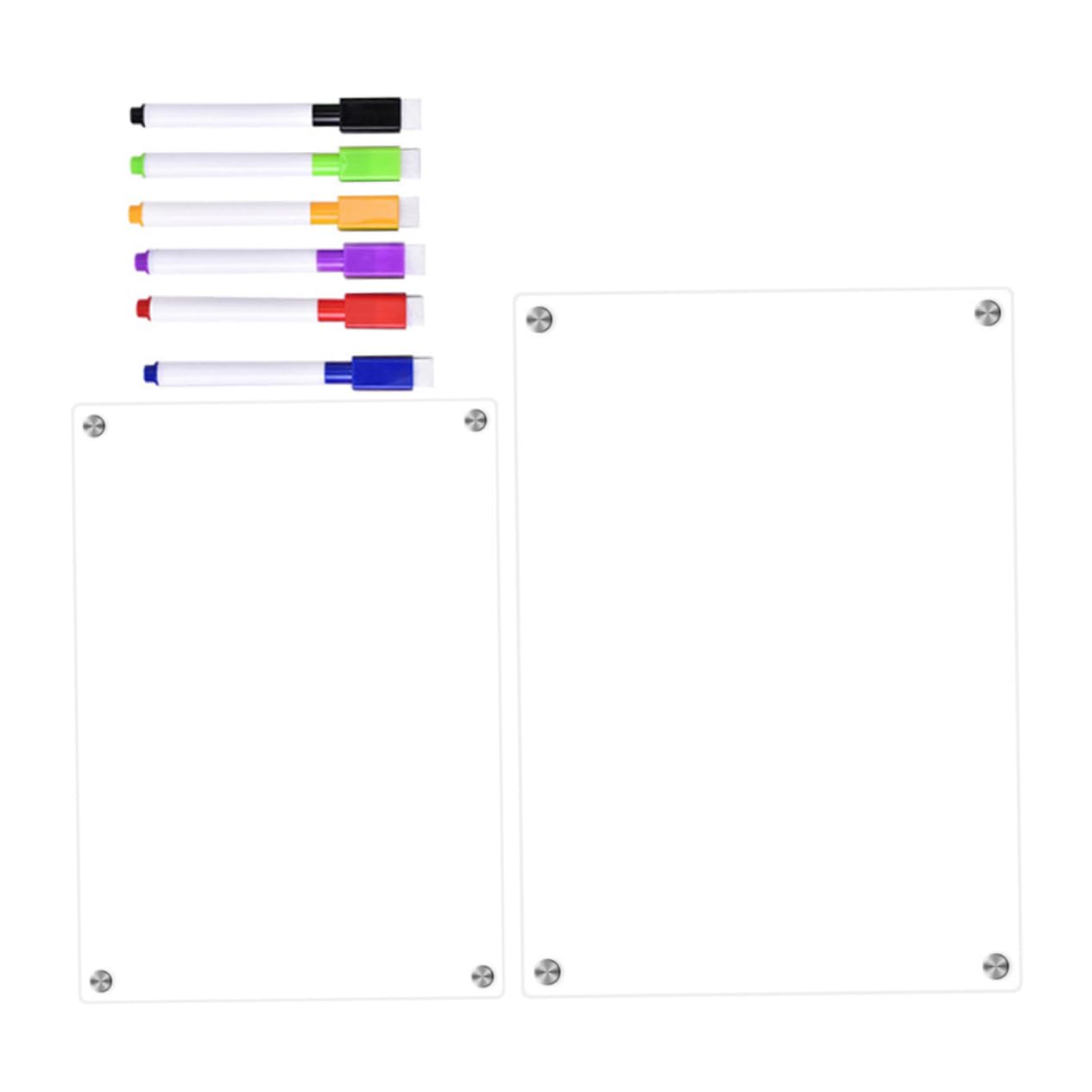 Magnetische Kühlschranktafel aus Acryl, Abwischbares Whiteboard