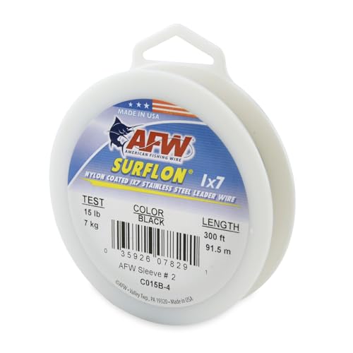 Image of American Fishing Wire Surflon Nylon Coated 1x7 Stainless Steel Leader Wire