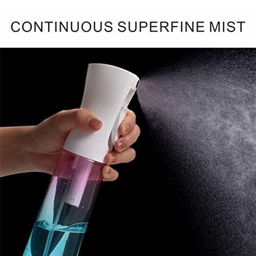 Foto von Sprühflasche Haare 300 ml (2 Einheiten), Kontinuierliche Ultra Fine Mist Zerstäuber Für Friseur, Hautpflege, Reinigung, botanisches Spray usw. (puderblauer Farbverlauf), FLJBSPWP-300ML