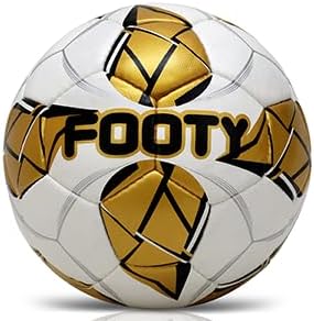 Miniatura 3 de Footy Soccer Ball Size 4 - Hand Stitched, Leather Soccer Ball with Pump - Professional Youth Soccer Ball for Training Verde,Azul,Dorado,Rojo