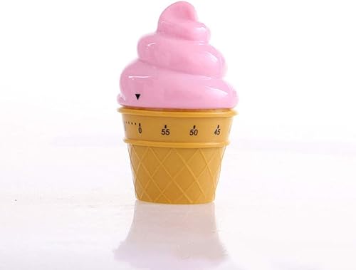 Miniatura 5 de Temporizador mecánico manual Helado Modelo Temporizadores 60 Minutos Cocina Temporizador Reloj Fuerte Alarma Contadores (blanco)