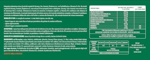ESI - Go Up Lavoro, Integratore Alimentare a Base di Guaranà, Ginseng e Vitamina B6, Contrasta Stanchezza Fisica e Mentale, Gusto Mela Rossa, Senza Glutine e Vegetariano, 12 Mini Drink