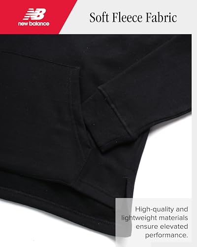 New Balance Girls Hoodies - Soft Fleece Basic Pullover Hoodies Sweatshirt for Girls - Casual Activewear Tops (Sizes 7-16)3