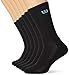 Wilson Calcetines Crew para Hombre (Pack de 6), NEGRO, 43-46
