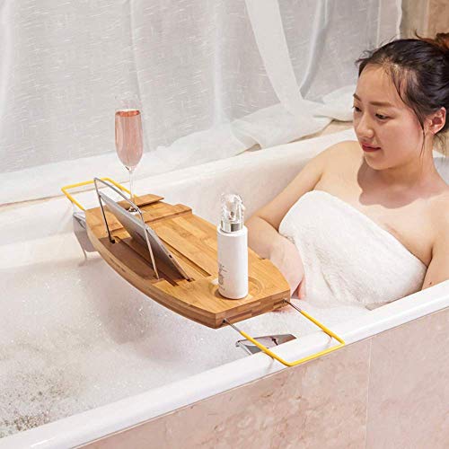Bandeja de baño de madera MU para evitar caídas de móviles y tabletas