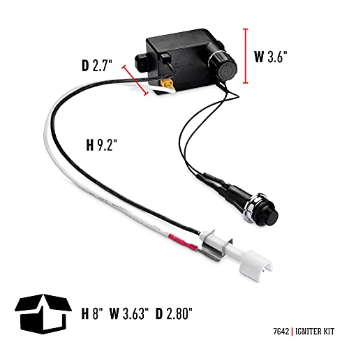 Kit allumage piézoélectrique Weber 7642 noir pour barbecue gaz 200