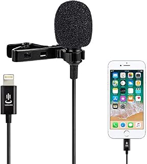 Microphone kit for iPhone,Lavalier Lapel Microphone Speaker Omnidirectional Audio Video Recording for iPhone