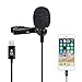 Microphone kit for iPhone,Lavalier Lapel Microphone Speaker Omnidirectional Audio Video Recording for iPhone X Xr Xs Max 11 Pro 8 8plus 7 7plus 6 6plus,iPad(1.5m)