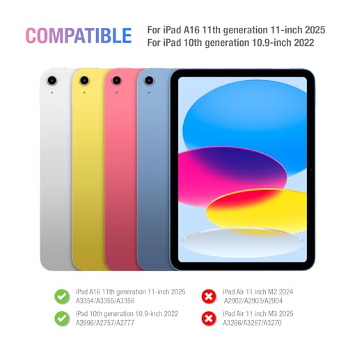 Funda de teclado desmontable para iPad 11 2025 con visión multiángulo ajustable 2