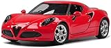 Alfa Romeo 4C, Verhältnis: 1:24, schönes Aussehen, hergestellt nach dem ursprünglichen Fahrzeuggrößenverhältnis.