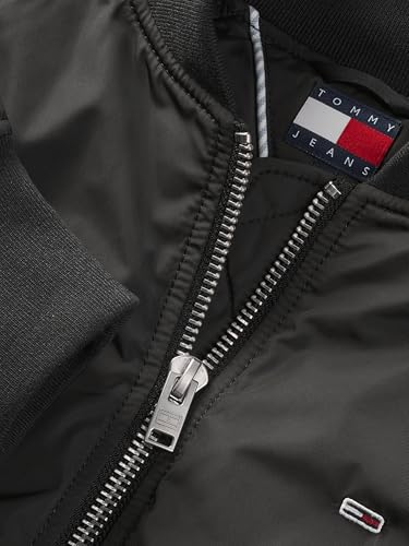 Tommy Jeans Donna Bomber Essential Impermeabile, Nero (Black), L - Immagine 3