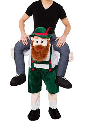 Oktoberfest Beer Guy Shoulder Carry Mascot Costume...