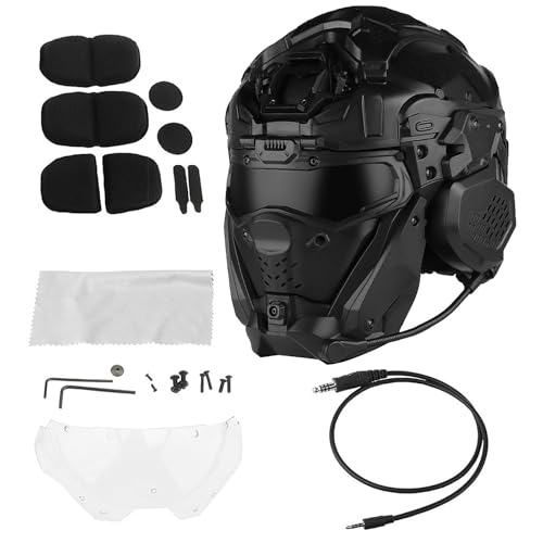 Casque airsoft antibuée avec ventilateur intégré et visière