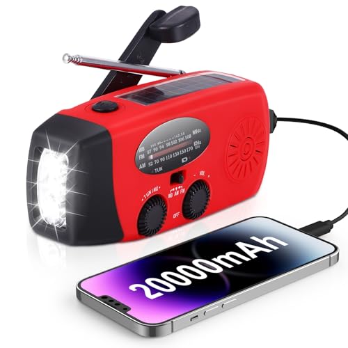 𝗨𝗽𝗴𝗿𝗮𝗱𝗲𝗱 𝗩𝗲𝗿𝘀𝗶𝗼𝗻 Emergency Hand Crank Self Powered...
