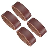 PATIKIL Leather Loop Keeper, 4 Pack Leather Loops Belt Keeper Loops Retainer Straps Replacement for 1.5