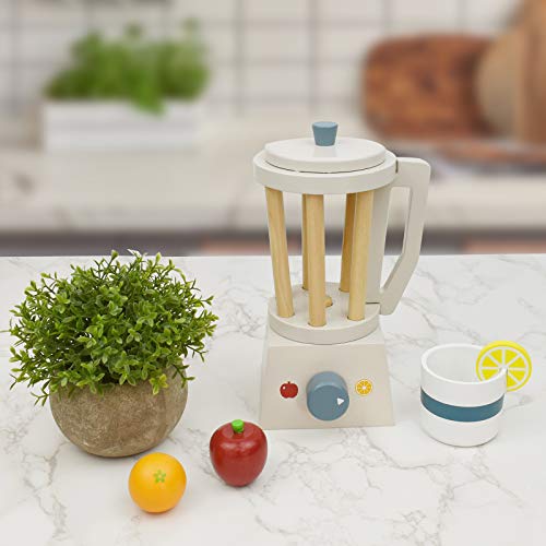 Little Log Standmixer Kinderküche aus Holz, mit abnehmbarem Deckel, Haltegriff und Knopf, inkl Obst. – Bild 7